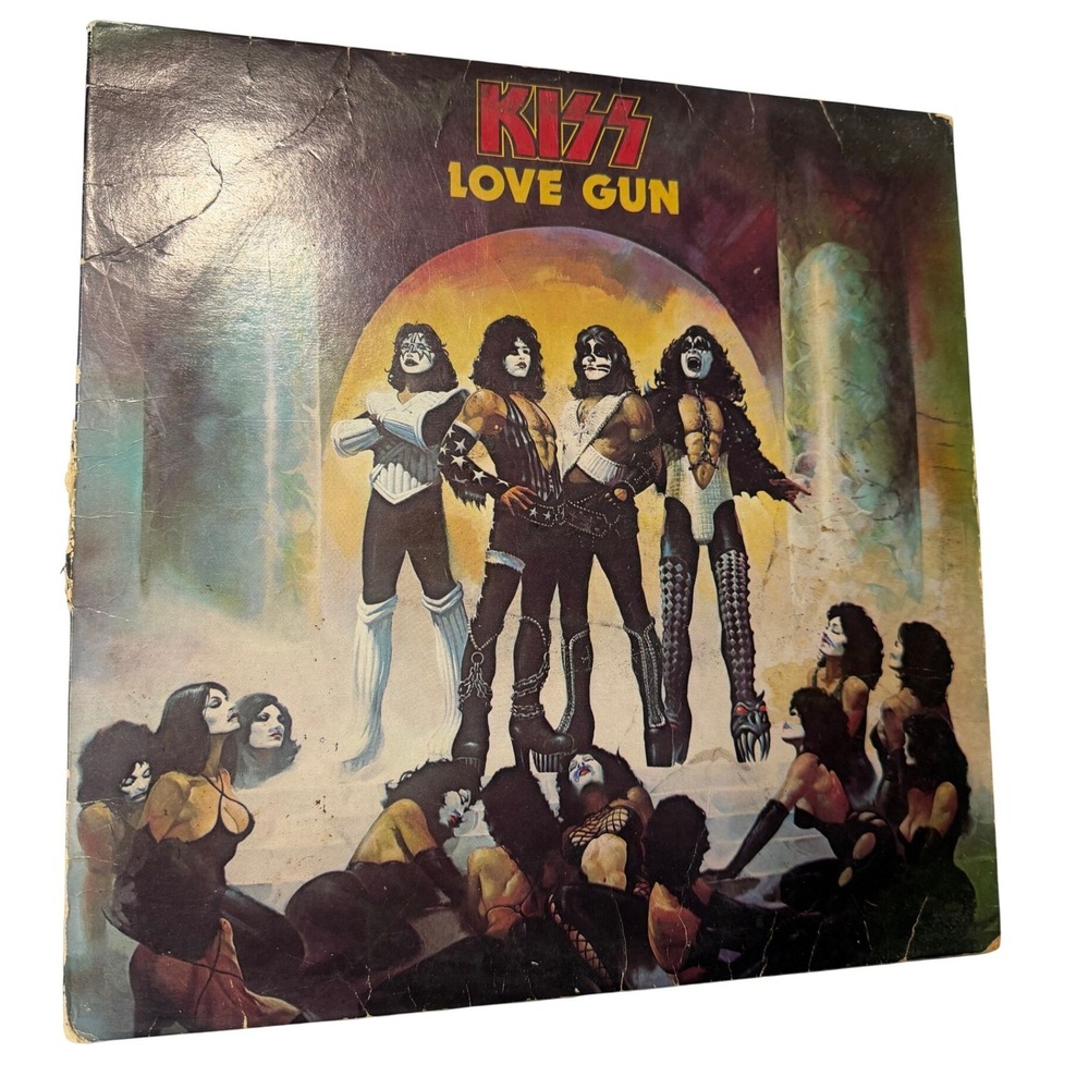 KISS Love Gun 1977 Vintage Rock Album Cover Poster Art Collectible Wall Decor